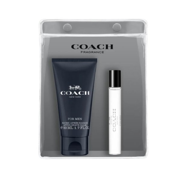 Coach for Men Gift Set - 2pc, After Shave Balm, Travel Spray, NEW - Picture 6 of 11